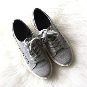 Grey Platform Sneakers